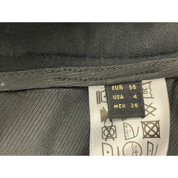 Massimo Dutti Womens Pants EU 36 US 4 Trousers Straight Leg Black 5014/714 NWT - Picture 7 of 11